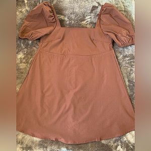 Shein, rust colored, mini dress
